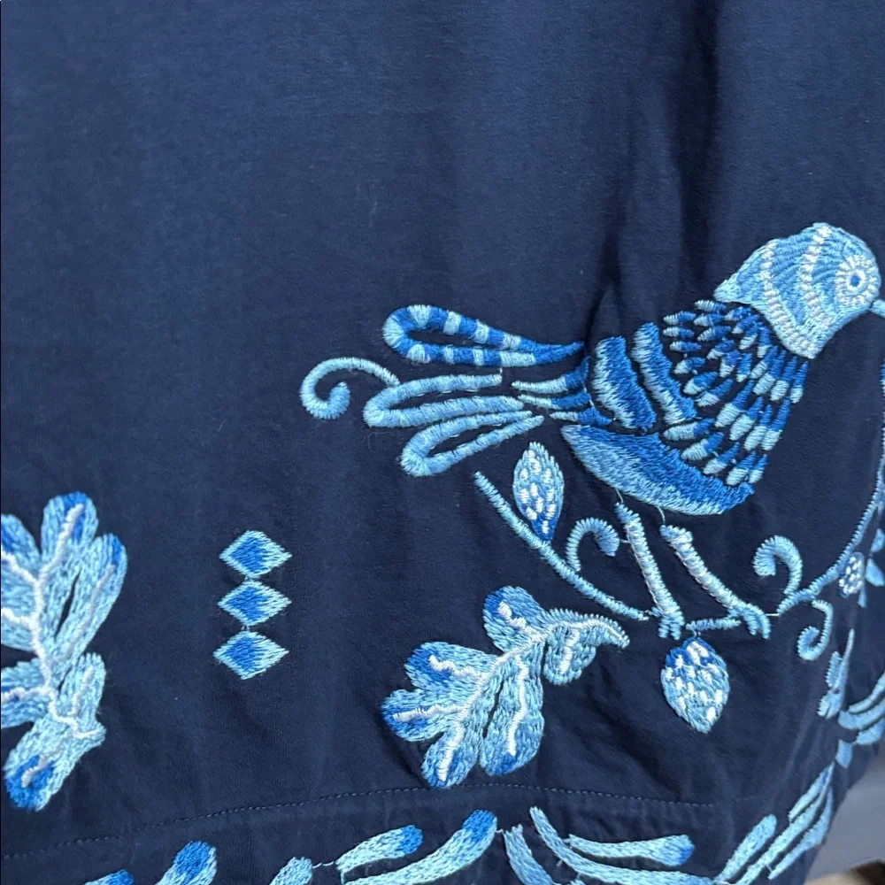 Johnny Was V-Neck Drawstring Knit Dress (Size M) - Picture 7 of 14